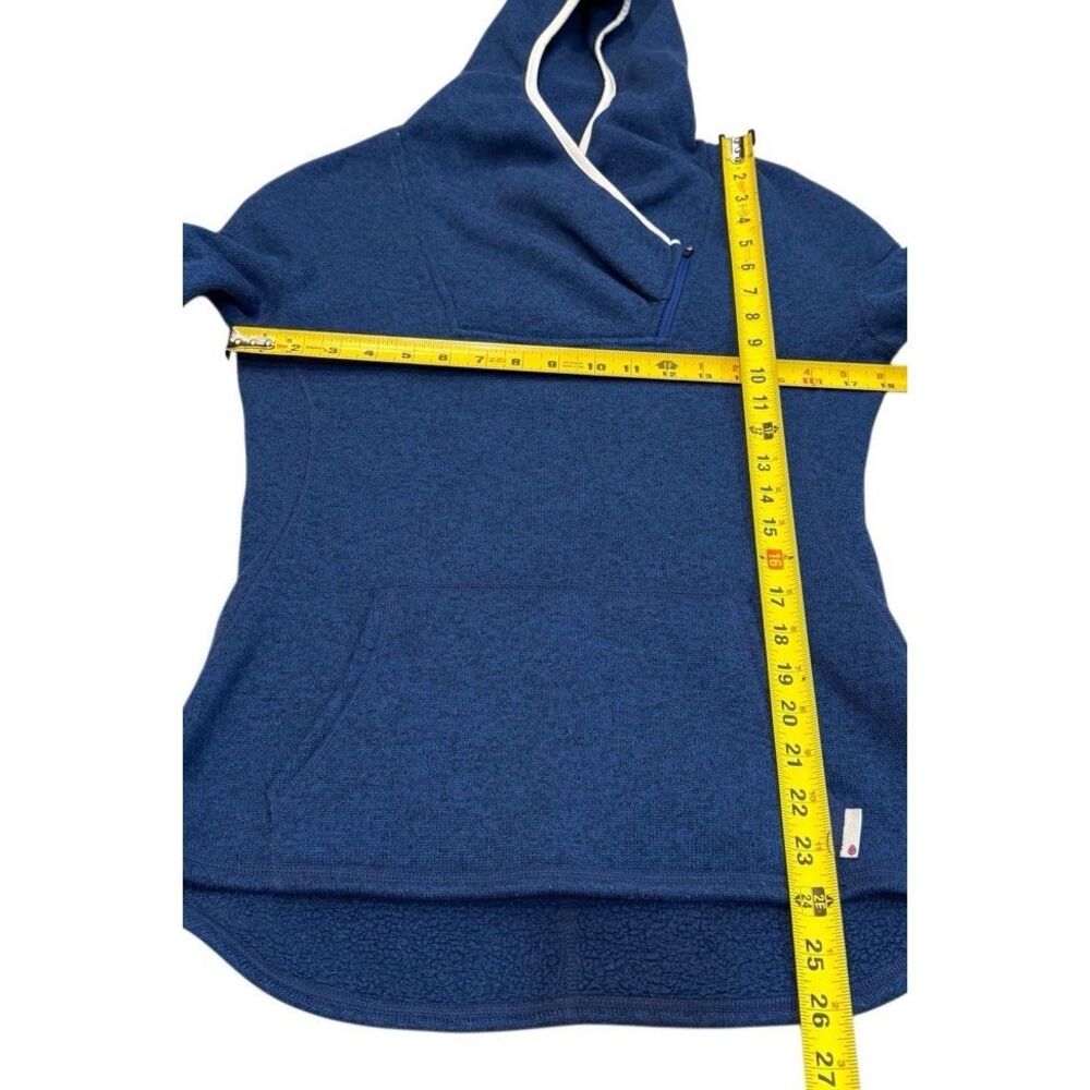 Stio Hoodie Womens Small Navy Sweetwater Fleece Thumbholes 1/4 Zip Sweatshirt - Picture 11 of 11